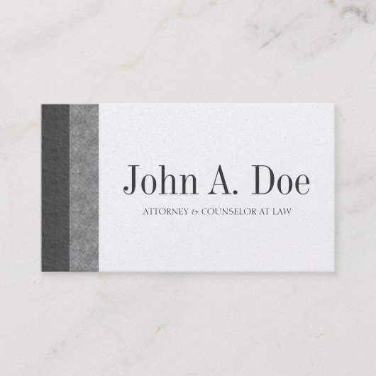 Advocaat advocatenkantoor Marble & Slate Borders Visitekaartje (Voorkant)