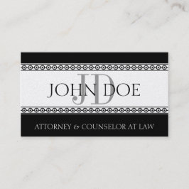 Advocaat advocatenkantoor Monogram Platinum Diamon Visitekaartje