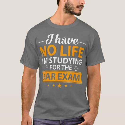 Advocaat Afstuderen Bar Eam Law School Afstuderen T-shirt (Voorkant)