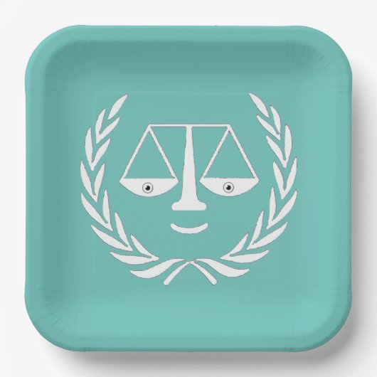 Advocaat Afstuderen Borden Papieren Bordje (Voorkant)