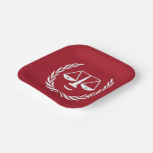 Advocaat Afstuderen Borden Papieren Bordje (Gebogen)