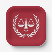 Advocaat Afstuderen Borden Papieren Bordje (Voorkant)