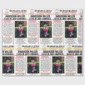 Advocaat Afstuderen Krant College Uniek Cadeaupapier (Vlak)