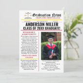 Advocaat Afstuderen Krant College Uniek Kaart (Staand voorkant)