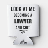 Advocaat Afstuderen Shirt T-Shirt Blikjeskoeler (Achterkant)