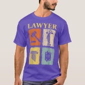Advocaat Afstuderen Student Litigator T-shirt (Voorkant)