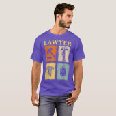 Advocaat Afstuderen Student Litigator T-shirt (Voorkant volledig)