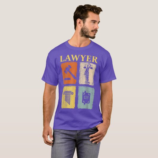 Advocaat Afstuderen Student Litigator T-shirt (Voorkant volledig)