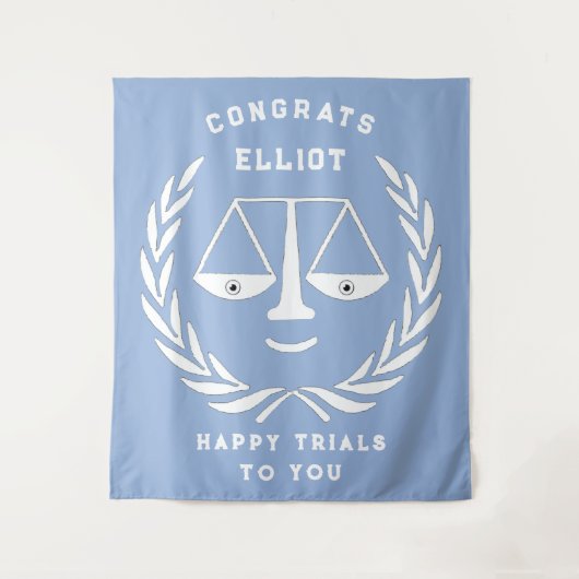 Advocaat Afstuderen van de rechtenfaculteit Wandkleed (Voorkant)