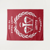 Advocaat Afstuderen van de rechtenfaculteit Wandkleed (Voorkant (horizontaal))