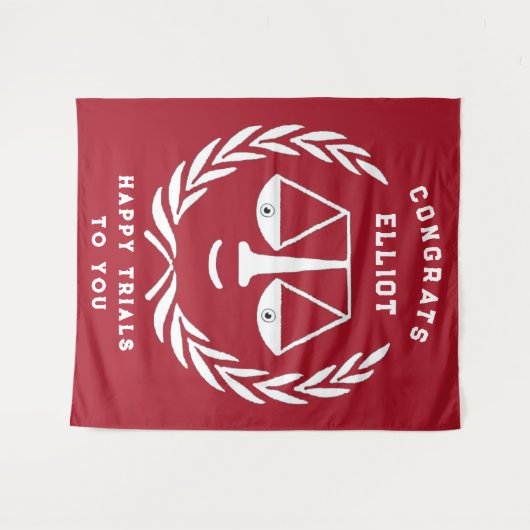 Advocaat Afstuderen van de rechtenfaculteit Wandkleed (Voorkant (horizontaal))