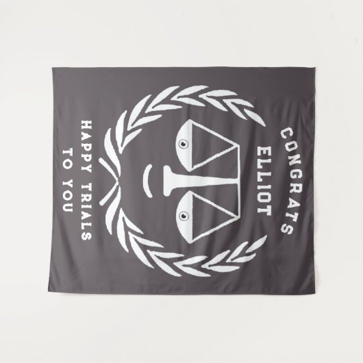 Advocaat Afstuderen van de rechtenfaculteit Wandkleed (Voorkant (horizontaal))