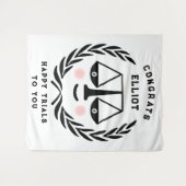 Advocaat Afstuderen van de rechtenfaculteit Wandkleed (Voorkant (horizontaal))