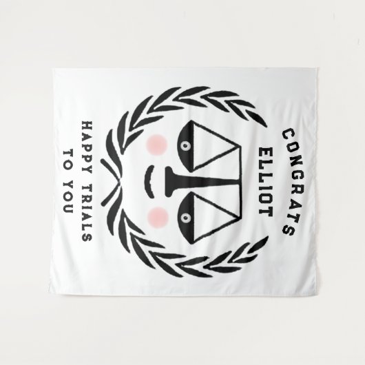 Advocaat Afstuderen van de rechtenfaculteit Wandkleed (Voorkant (horizontaal))