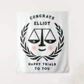 Advocaat Afstuderen van de rechtenfaculteit Wandkleed (Voorkant)