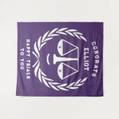 Advocaat Afstuderen van de rechtenfaculteit Wandkleed (Voorkant (horizontaal))