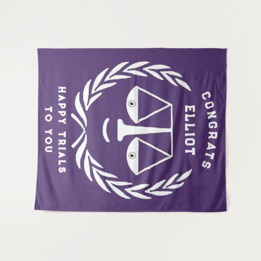 Advocaat Afstuderen van de rechtenfaculteit Wandkleed (Voorkant (horizontaal))