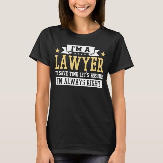 Advocaat altijd rechts t-shirt (Voorkant)