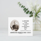 Advocaat (Ambrose Bierce The Devil's Dictionary) Briefkaart (Staand voorkant)