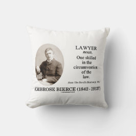 Advocaat (Ambrose Bierce The Devil's Dictionary) Kussen