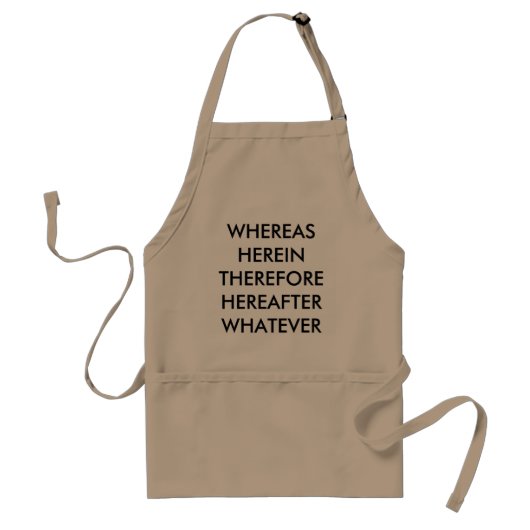 Advocaat Apron, grappig Standaard Schort (Voorkant)