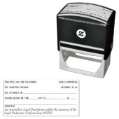 Advocaat beëdigde verklaring paginanummer Juridisc Zelfinktende Stempel (In situ)