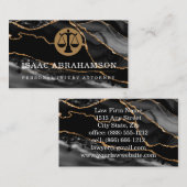 Advocaat bij Advocaat Black Agaat Visitekaartje (Voorkant / Achterkant)