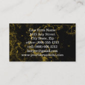 Advocaat bij Advocaat Zwart Marmer Visitekaartje (Achterkant)