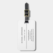 Advocaat bij de minimalistische klassieke Pro Bagagelabel (Voorkant verticaal)