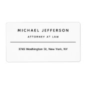 Advocaat bij de minimalistische klassieke Pro Etiket (Voorkant)