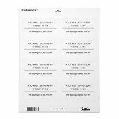 Advocaat bij de minimalistische klassieke Pro Etiket (Full Sheet)