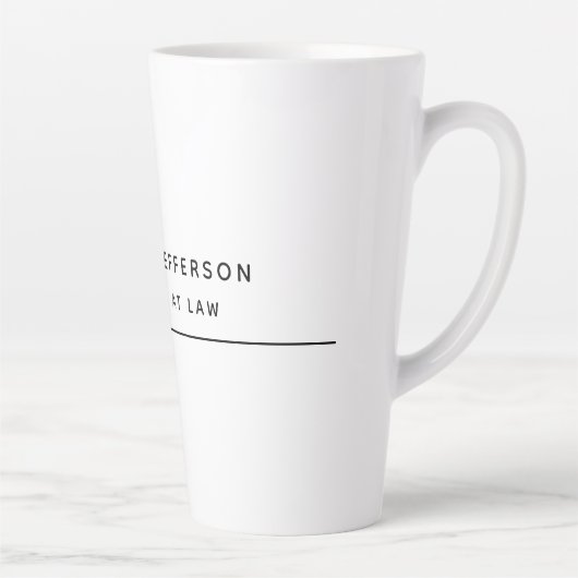 Advocaat bij de minimalistische klassieke Pro Latte Mok (Rechts)