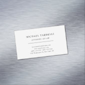 Advocaat bij de minimalistische klassieke Pro Magnetisch Visitekaartje (Voorbeeld)