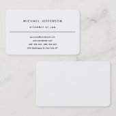 Advocaat bij de minimalistische klassieke Pro Visitekaartje (Voorkant / Achterkant)