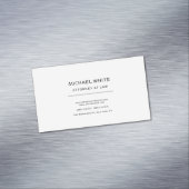 Advocaat bij de minimalistische professional magnetisch visitekaartje (Voorbeeld)