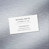Advocaat bij de minimalistische professional magnetisch visitekaartje (Voorbeeld)