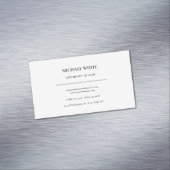 Advocaat bij de minimalistische professional magnetisch visitekaartje (Voorbeeld)