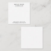 Advocaat bij de minimalistische professional notitiekaartje (Voorkant / Achterkant)