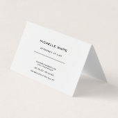 Advocaat bij de minimalistische professional visitekaartje (Voorkant)