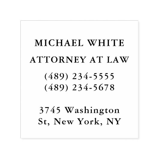 Advocaat bij de minimalistische professional  zelfinktende stempel (Design)