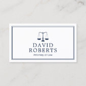 Advocaat bij de rechtenminimalistische marine Blue Visitekaartje (Voorkant)