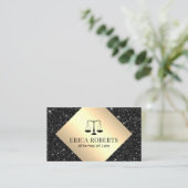 Advocaat bij de wet Gold Label Black Glitter (Staand voorkant)