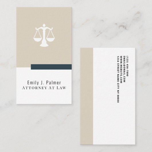 Advocaat bij de Wet Modern Visitekaartje (Voorkant / Achterkant)