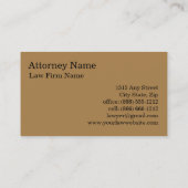 Advocaat bij het vennootschapsrecht visitekaartje (Achterkant)