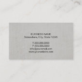 Advocaat bij Law Elegant Linnen Advocaat Visitekaartje (Achterkant)