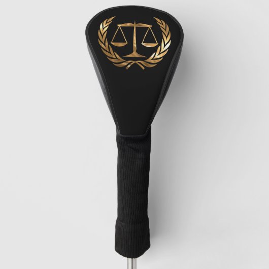 Advocaat bij Law Gold Golfheadcover (Voorkant)