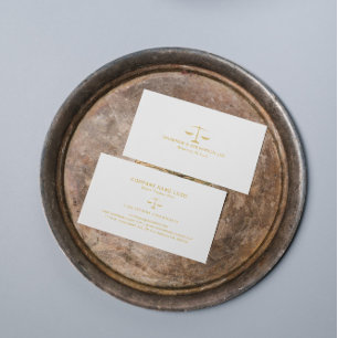 Advocaat bij Law-Gold Scale Visitekaartje