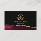 Advocaat bij Law Justice Scale Advocaat Visitekaartje (Voorkant)