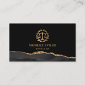 Advocaat bij Law Justice Scale Law Kantoor Visitekaartje (Voorkant)