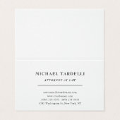 Advocaat bij Law Linen Minimalist Classical Pro Visitekaartje (Buitenkant ongevouwen)